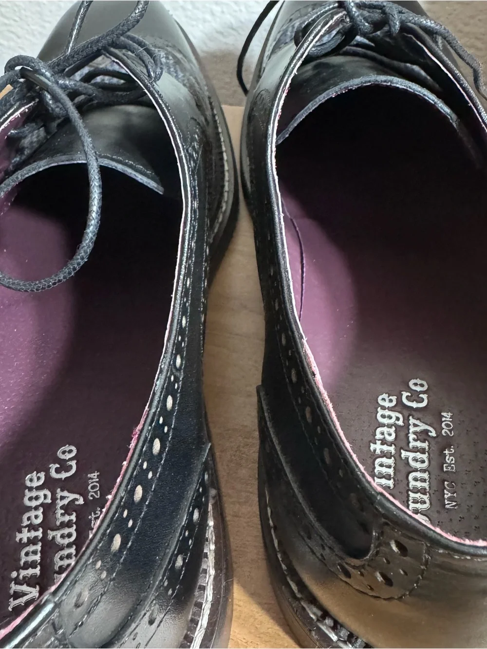 Brand New VINTAGE FOUNDRY Wilfred Mixed Media Derby Shoes